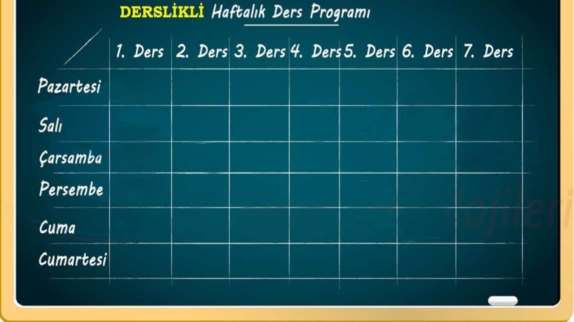 DERS PROGRAMI