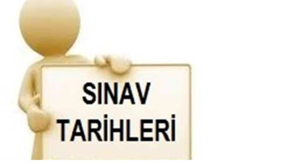 2024-2025  EĞİTİM-ÖĞRETİM DÖNEMİ I. DÖNEM SINAV TARİHLERİ