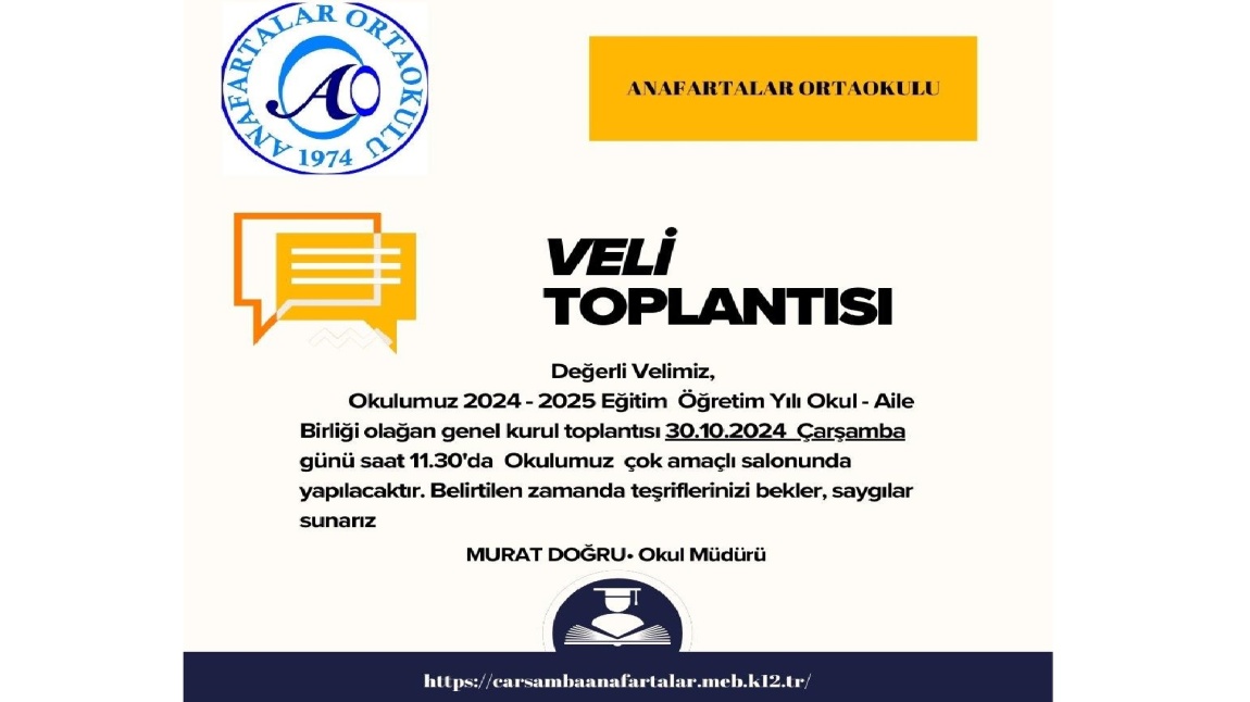 OKUL AİLE BİRLİĞİ TOPLANTISI